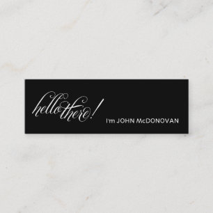 Mini Olá! lá! Cartão de visita do perfil