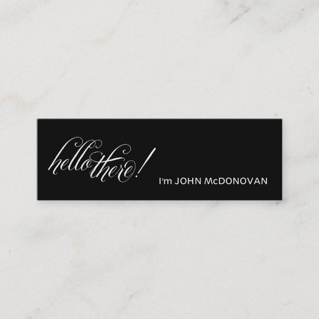 Mini Olá! lá! Cartão de visita do perfil (Frente)