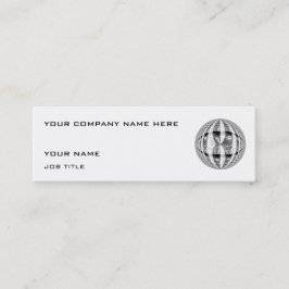 Mini Orb Chrome cartão de visita branco magro