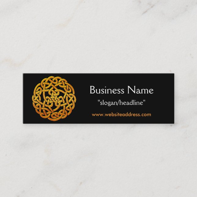 Mini Ouro Celta D1b Cartão de visita Celta Irlandês (Frente)