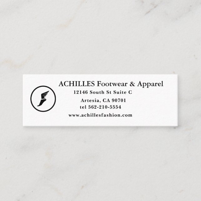 Mini Padrão, Cartão de visita de 3,5" x 2,0" (Frente)