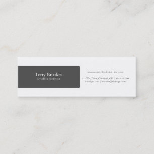 Mini Perfil  black do cartão de visita  