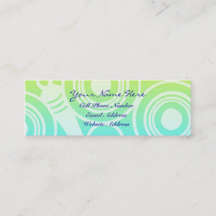 Mini Perfil geométrico e cartão de visita do teste