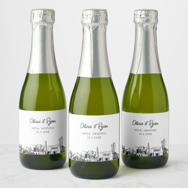 Mini Personalizado de Casamento de Arizona Classy  (Garrafas)