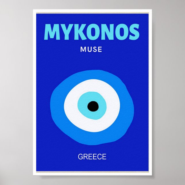 Mini Poster - Grécia do Mykonos Muse (Frente)