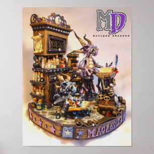 Mini Poster MD Merlin Dragon 11"x14"
