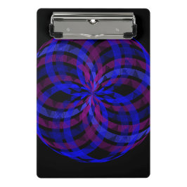 Mini Prancheta 3D Center Geometric Flower Petal Mini Clipboard