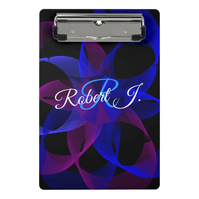 Mini Prancheta 3D To 2D Cylinder Ring Geometric Mini Clipboard (Frente)