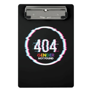 Mini Prancheta 426 Sexo Não Encontrado LGBTQ Engraçado Orgulh