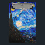 Mini Prancheta A Noite Estrelada de Vincent Van Gogh<br><div class="desc">Vincent Van Gogh Na Noite Estrelada. Esta é uma antiga obra-prima do pintor mestre holandês Vincent Van Gogh. Esta pintura de paisagem artística fina tem uma cor bela,  vibrante e saturada. Vincent Van Gogh era um pintor impressionista holandês. Esta imagem está no dominio público</div>