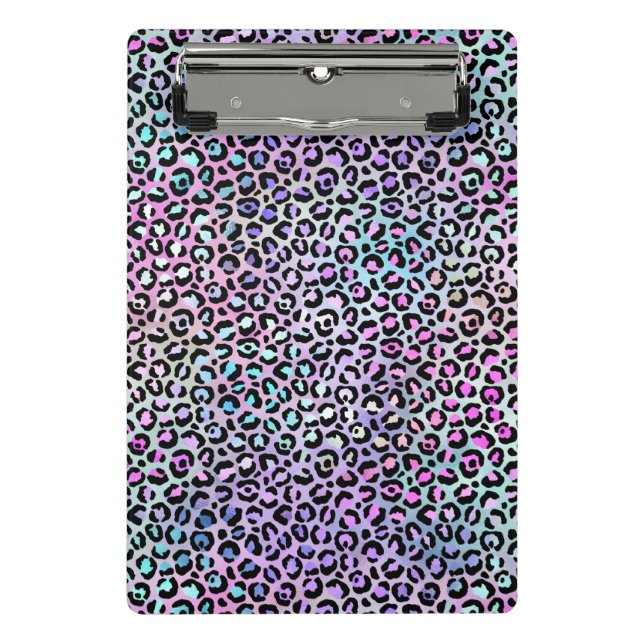 Mini Prancheta A Série Leopardo Iridescente Design 12 (Frente)
