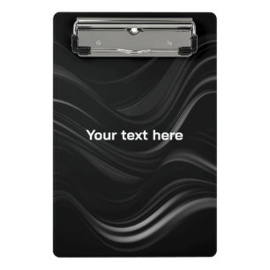 Mini Prancheta Abstrato preto e branco minimalista Adicionar se