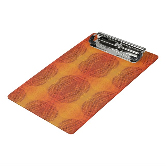 Mini Prancheta Aceitação | Medalhões Amarelo Vermelho Laranja (Inclinado3)