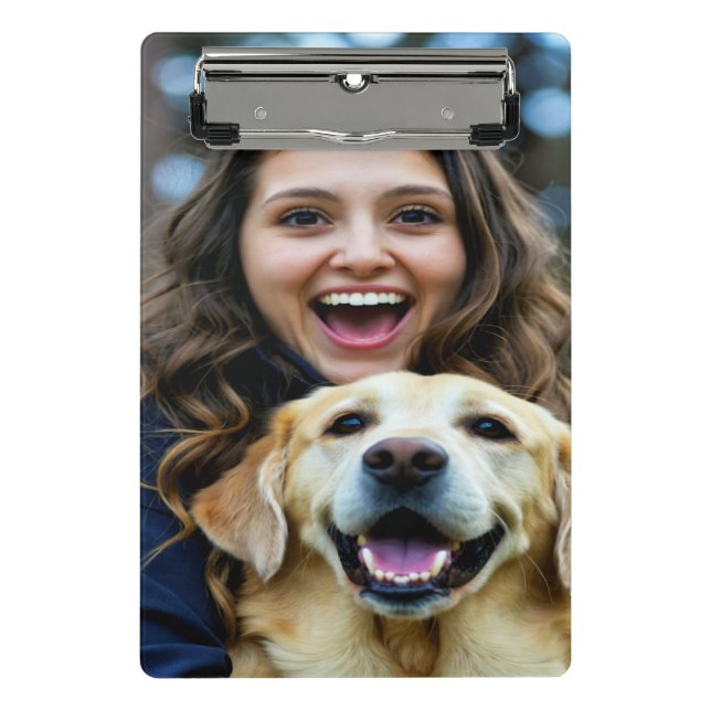 Mini Prancheta Add Labrador Retriever Photo Personalize (Frente)
