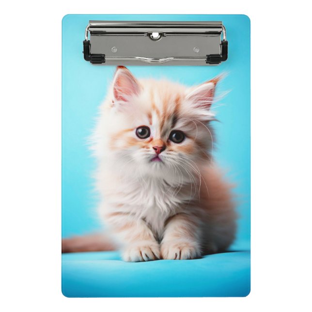 Mini Prancheta Adorável White Kitten Potrait- 54971 (Frente)