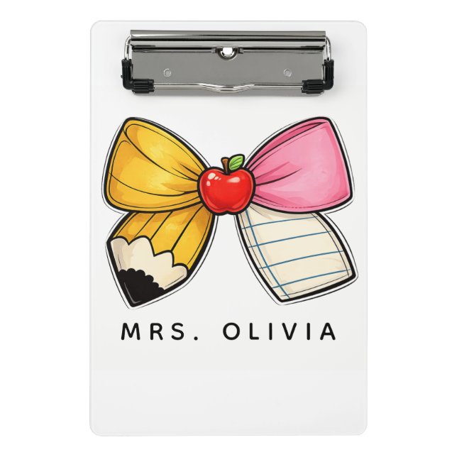 Mini Prancheta Agradecimento Personalizado para Professores | Pro (Frente)