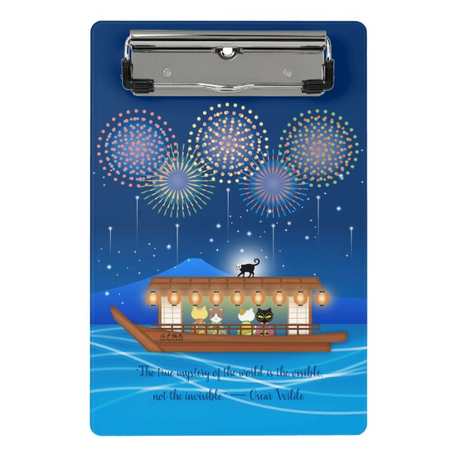 Mini Prancheta Aluguer de gatos em fogos de artifício a bordo de  (Frente)