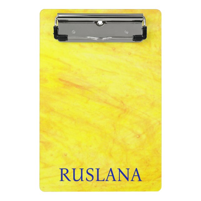 Mini Prancheta Amarelo personalizado (Frente)