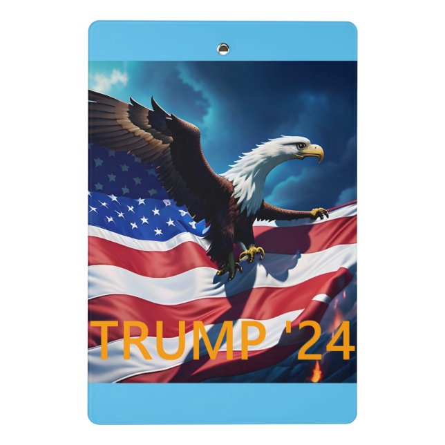 Mini Prancheta American Flag American American Eagle TRUMP 2024 (Verso)