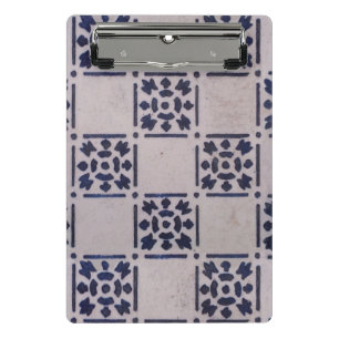 Mini Prancheta Antique Delft Azulejo Blue: Padrão Clássico de Art