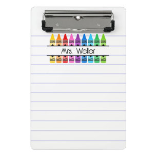 Mini Prancheta Apreciação ao Professor Crayon Personalizado Linha