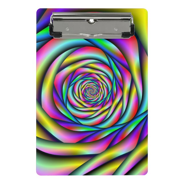 Mini Prancheta Arco-Íris Espiral (Frente)