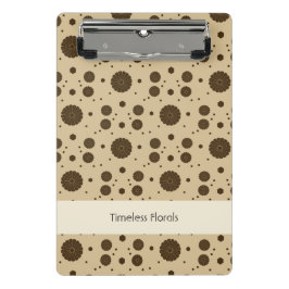 Mini Prancheta Areia Floral Micro Marrom Escuro