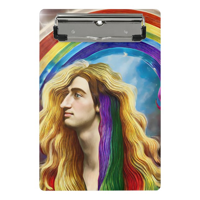 Mini Prancheta Arte Rainbow Deity Man Of All love Fantasy (Frente)