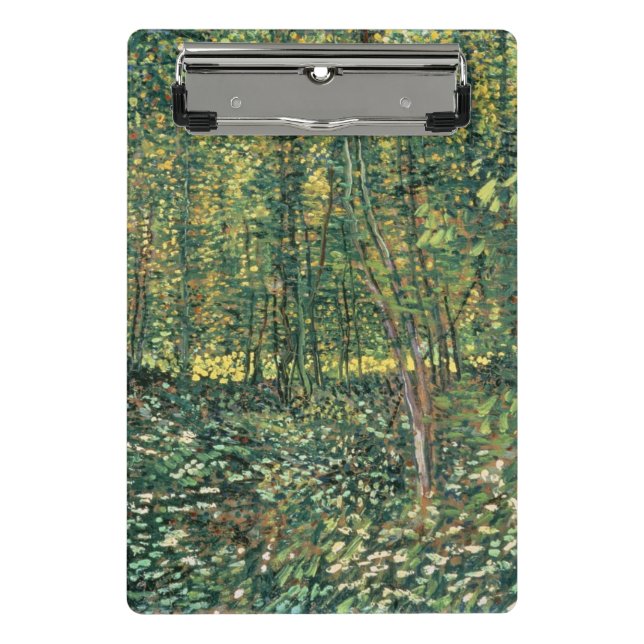 Mini Prancheta Árvores de Vincent van Gogh | e Undergrowth, 1887 (Frente)