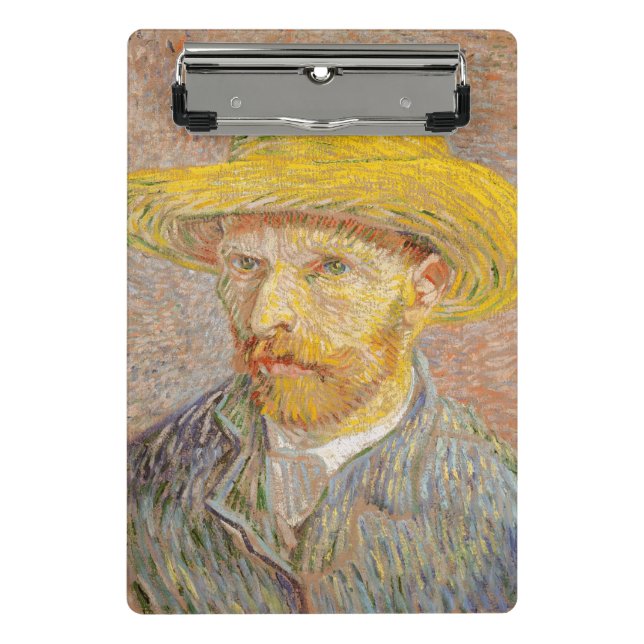 Mini Prancheta Autorretrato impressionista de Vincent Van Gogh pi (Frente)