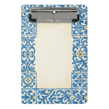 Azulejo design de aquarela estacionária portuguesa