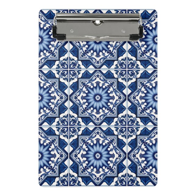 Mini Prancheta Azulejos do Mediterrâneo, Portugal, Azulejo, Majol (Frente)