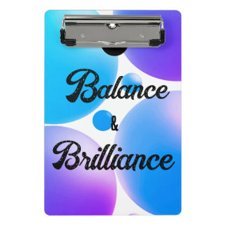 Mini Prancheta BALANCE and BRILLIANCE Spiral Notebook