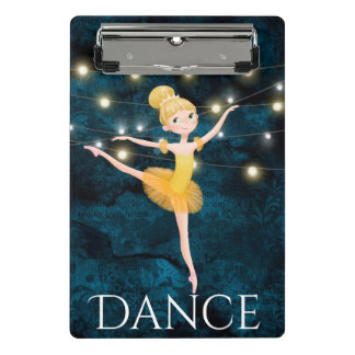Mini Prancheta Ballerina Azul, Loura, Atordoante, Fundo e Luz Azu