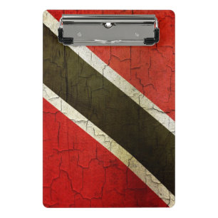 Mini Prancheta Bandeira de Trinidad and Tobago do Grunge