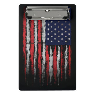 Mini Prancheta bandeira Grunge EUA