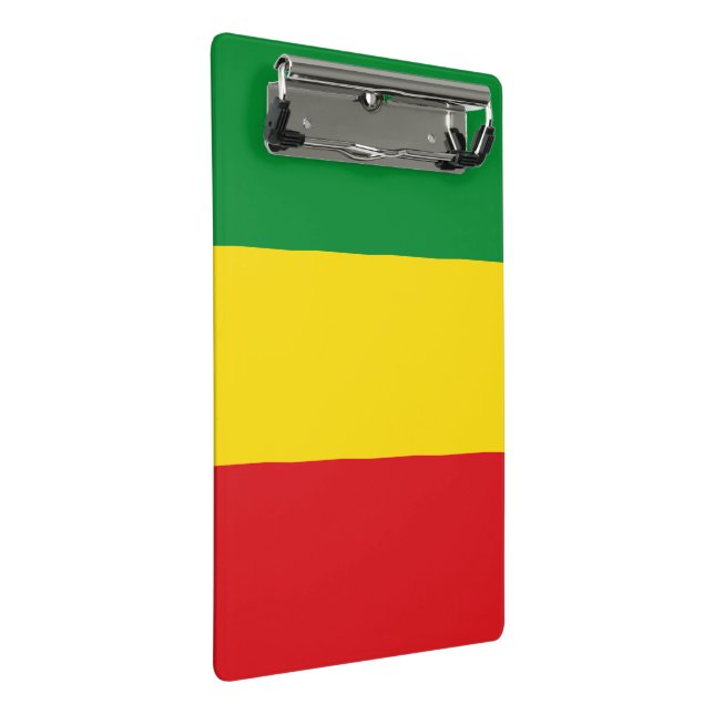 Mini Prancheta Bandeira Rastafári Rasta Etíope (Inclinado)