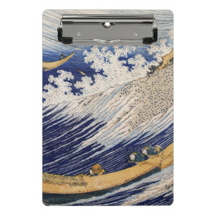 Mini Prancheta Barcos de Pesca do Oceano Hokusai Ondas