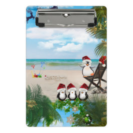 Mini Prancheta Bebê de Natal de Verão na praia repete Design