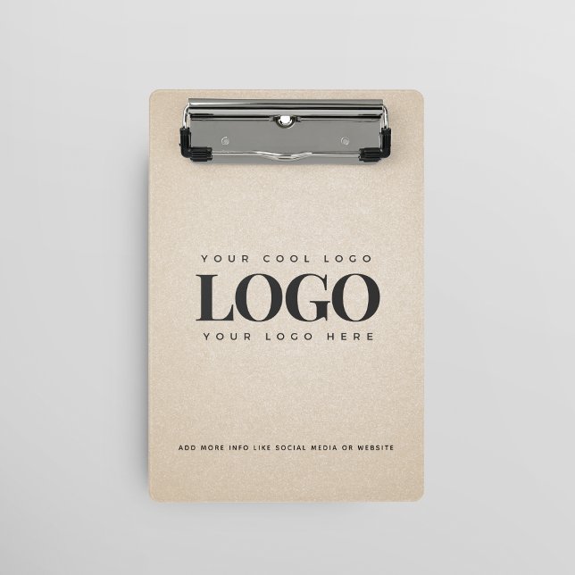 Mini Prancheta Beige Sand Grainy Adicionar logotipo da empresa Pe (Criador carregado)