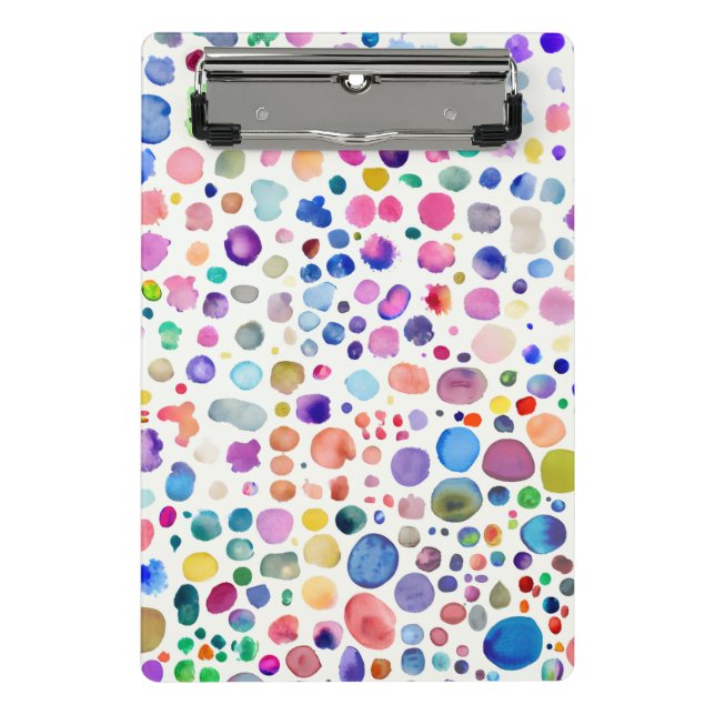 Mini Prancheta Blobs de Aquarela (Frente)