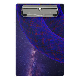 Mini Prancheta Blue Donuts In Outer Space Mini Clipboard
