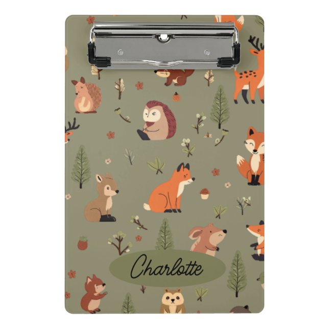 Mini Prancheta Boho Floresta Personalizado  (Frente)