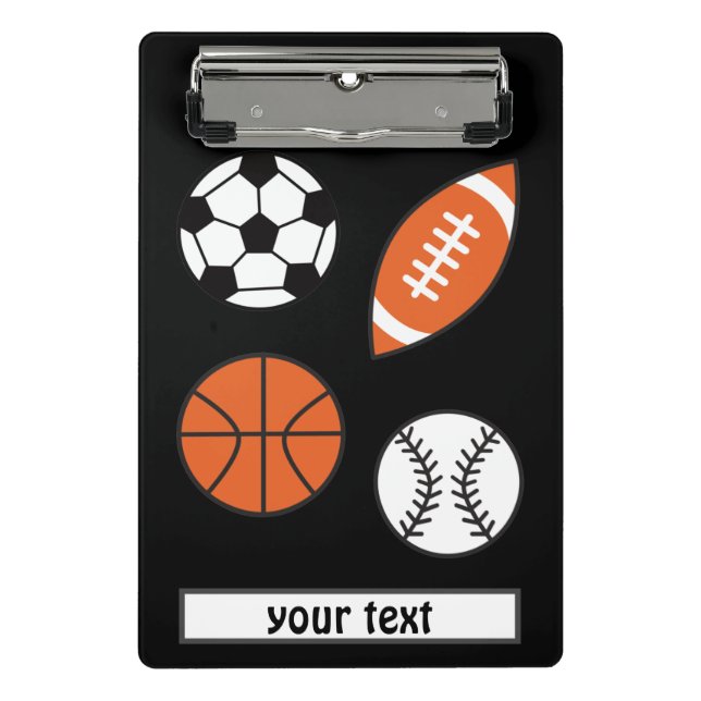 Mini Prancheta Bola Esportiva Engraçado (Frente)