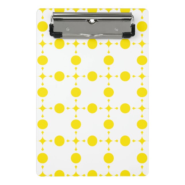Mini Prancheta Bolinhas amarelas, padrão de Bolinhas, pontos, pon (Frente)