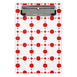 Mini Prancheta Bolinhas Vermelhas, Padrão de Bolinhas, Pontos, Po