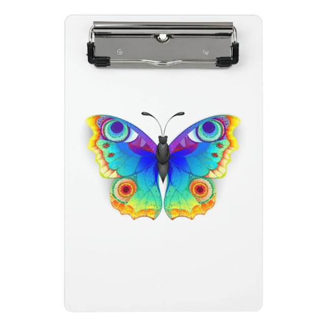 Mini Prancheta Borboleta Pavão Olho de Arco-Íris (Frente)