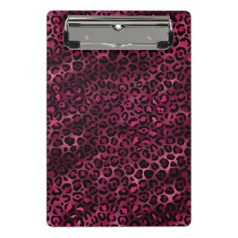 Mini Prancheta Bordô e Dourado Série Leopardo Design 9