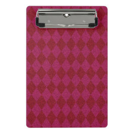 Mini Prancheta Brilho de Diamante Rosa e Vermelho