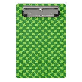 Mini Prancheta Brilho de Trevo Verde